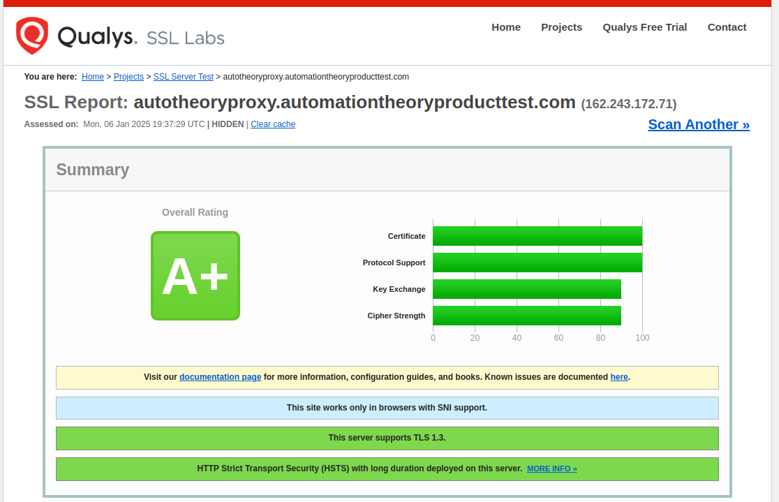 TLS hardening at the proxy layer for MSP tools