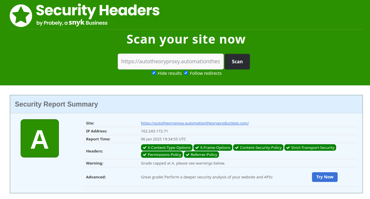 ConnectWise Automate HTTP header security hardening